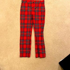 Boys Jolly Plaid Breaker pants